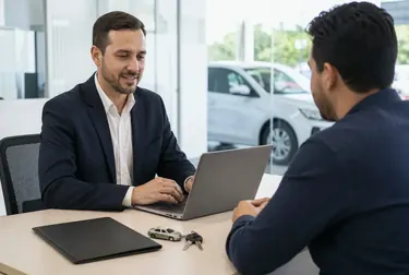 Profissional analisando documentos de licenciamento de carro em Joinville.